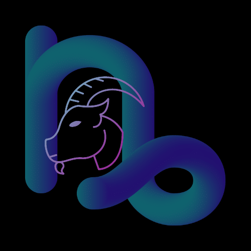 Capricorn in Astrology Goat Glyph